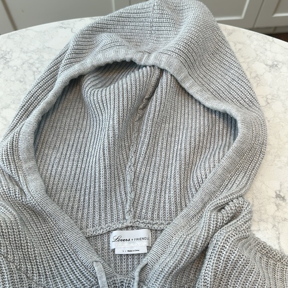 Lovers + Friends cropped gray hoodie - Picture 4 of 6